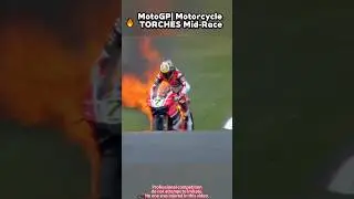 Heart -Stopping Moment: MotoGP Bike Ignites on Track!🔥#usa#MotoGP#MotoGP 202#fyp