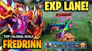 EXP LANE BUILD! Fredrinn Best Build 2023 [ Fredrinn Top 1 Global Gameplay ] By YT: Sorman - MLBB