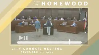 Homewood City Council 12/11/23