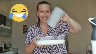 Вкусный обед 🤤 Делаем домашнее мороженое 😂 Валера придумал место для закусывать)