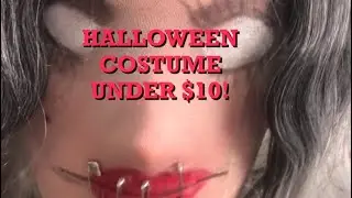 A cheap simple Halloween costume! #halloween2024 #halloween #halloweencostume #halloweenmakeuplook
