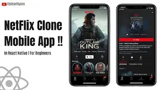 🔴Netflix App in React Native | Movie Screen and Video Player | For Beginners