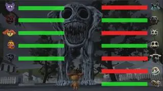 Zoonomaly Mosters vs Poppy Playtime Chapter 3 Smiling Critters animation with HEALTHBARS
