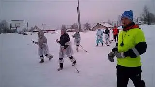 Хоккей с мячом.Нившера -  Большелуг.