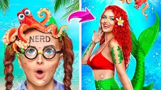 I Was Adopted by a Mermaid Family! Mermaid Transformation in Real Life!