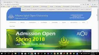 How to Check Allama Iqbal open university All Semester Result