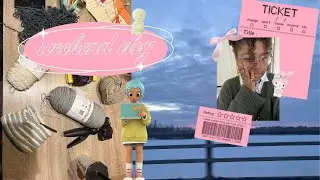 ౨ৎ fun weekend vlog || crochet club, café study date, cozy reading ☕🧸💕