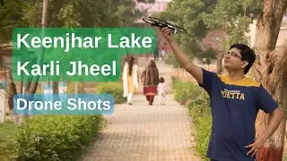 Experience the Tranquility of Keenjhar Lake from the Sky.