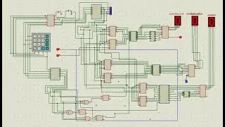 How to make a simple calculator in proteus using latch circuit.