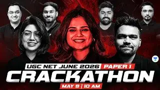 UGC NET Paper 1 Marathon Class | UGC NET Paper 1 Crackathon June 2026 | UGC NET Paper 1 Marathon