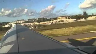 Air Canada A319 Pushback and take off Turks and Caicos.MP4