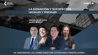 LA DONACIÓN Y SUS EFECTOS LEGALES Y FISCALES