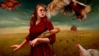 The Little Red Hen - Speed Painting