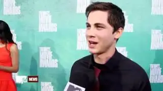 Logan Lerman talks about kissing Emma Watson