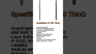 LG V60 ThinQ 5G Spesifikasi #shorts