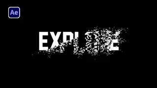 After Effects Tutorial: Shatter Text Effect in After Effects 