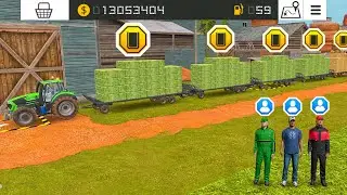 Cows Feeding With Grass Bales & Straw Bales In Fs18 | Fs18 Multiplayer | Timelapse |