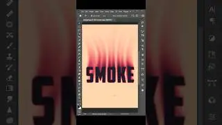 Smoke Text | Photoshop hidden tricks | #photoshoptutorial | #shortsvideo