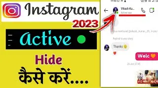 How to hide active status in instagram।instagram active status off kaise kare। insta active status