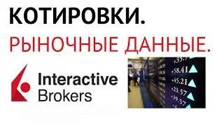 Подписки на рыночные данные в INTERACTIVE BROKERS.
