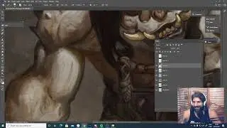 Pintura digital - O anão orc