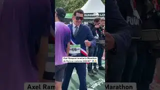 Axel Ramponi finishes the Paris Marathon in costume in 2h54’47’’