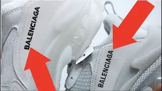 HOW TO SPOT A FAKE VS REAL BALENCIAGA TRIPLE SOLE S CLEAR SOLE TRAINER