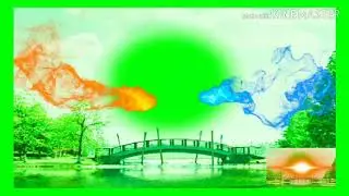green screen scenery  splash animation effect