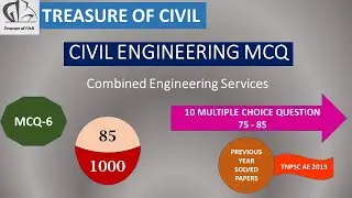 Civil Engineering #Engineerig servicesExam#previousyearquestions #MCQ#part6#10questions#TNPSC#SSC#AE