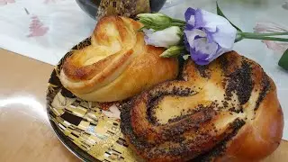 Сдобные домашние булочки с разными начинками