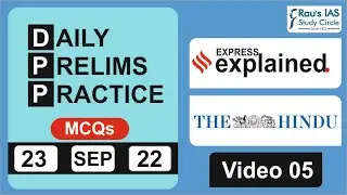 Daily Prelims Practice from THE HINDU & INDIAN EXPRESS, 23 September 2022 | UPSC | IAS