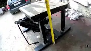 Подъёмник для мотоцикла на базе домкрата