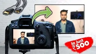How to connect DSLR to any TV or Monitor for live view 😎😎
