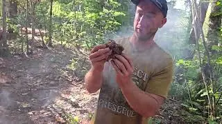 Making Fire Without Matches. The Bow Drill at First Circle Camp.