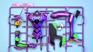 ♪Build: TV ver. Unit 01｜Neon Genesis Evangelion｜Satisfying beat building | Speed build | Model Kit