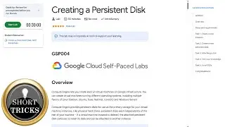 Creating a Persistent Disk | 