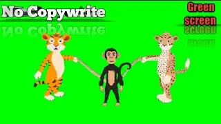 Green screen Animal Animated cartoon||Animated cartoon