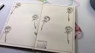 Creating a Bullet Journal Spread using only stamps!