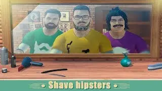 Beard Shaving Salon Simulator - Barber Shop 3D Gameplay Video Android/iOS