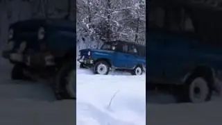 УАЗ Синяя молния Зимний джиппинг