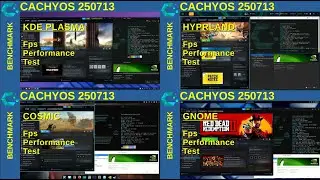 KDE Plasma VS Gnome VS Cosmic VS Hyprland on CachyOS – Which is Faster for Gaming?