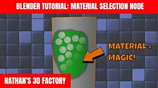 Blender Tutorial: Material Selection Node | Nathan's 3D Factory