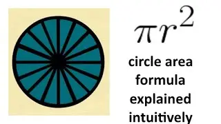 The Area Of A Circle Formula - Simple Intuitive Explanation
