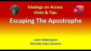 Escaping The Apostrophe