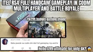 ITEL RS4 IN CODM | ITEL RS4 IN CALL OF DUTY MOBILE HANDCAM GAMEPLAY MULTIPLAYER AND BATTLE ROYALE