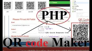 QR-Code (Quick-Response-Code) PHP Generator Project and software || QR-code || PHP-HTML Source Code