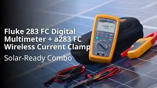 The Fluke 283 FC Digital Multimeter and a283 FC Wireless Current Clamp