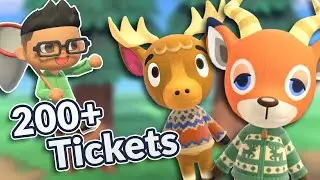 THE 200+ TICKET Villager Hunt for Erik or Beau! - Animal Crossing New Horizons