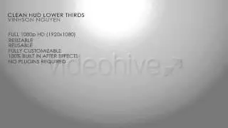 After Effects Project Files   Clean HUD Lower Thirds Pack   VideoHive