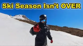 Snowboarding Late Season In Oregon